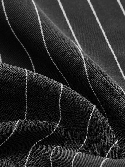 Fudus | Streifen Crop Polo Hemd