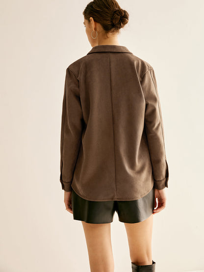 Fudus | Taschen Wildleder Polohemd