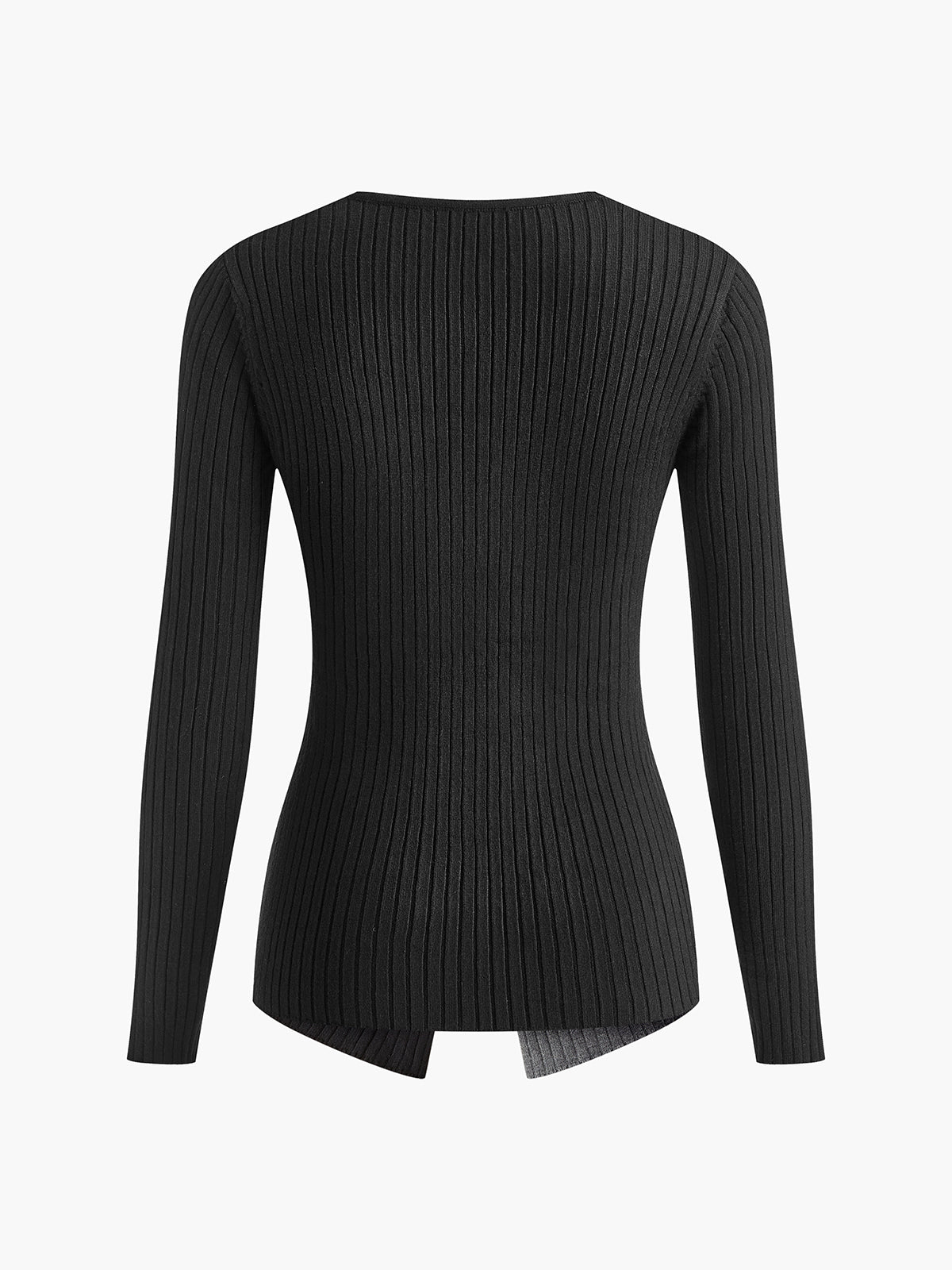 Fudus | Zweifarbiges Kruzifix Slim Stricktop
