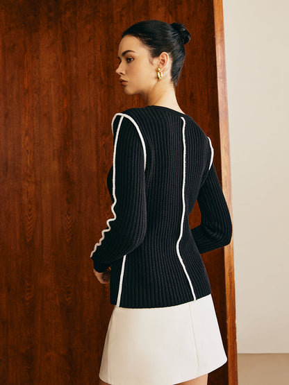 Fudus | Kontrastpaspel Slim Stricktop