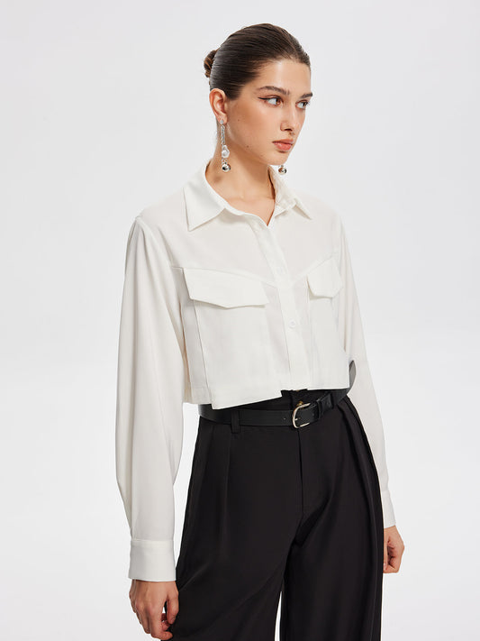 Fudus | Fair and Square Kragen Crop Hemd