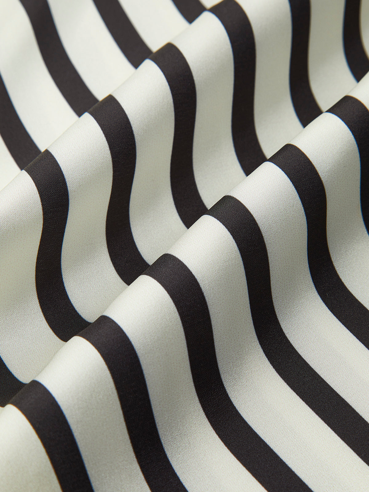 Fudus | Satin Gestreifte Knopf Gemütliche Bluse