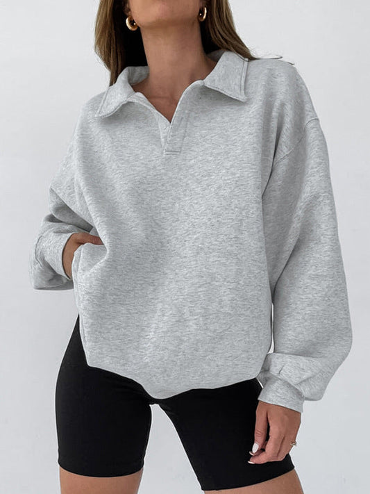 Fudus | Minimalist Plain Polo Sweathemd