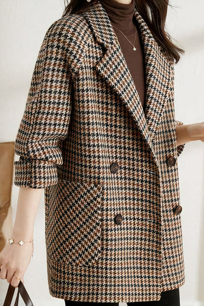 Elegante Hahnentritt-Jacke - Bailee