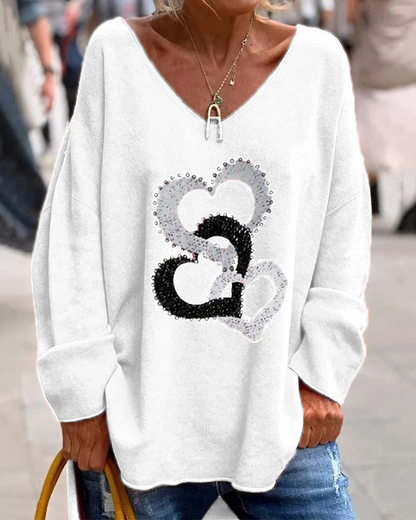 Bequemer Grafik-Pullover - Bonnie