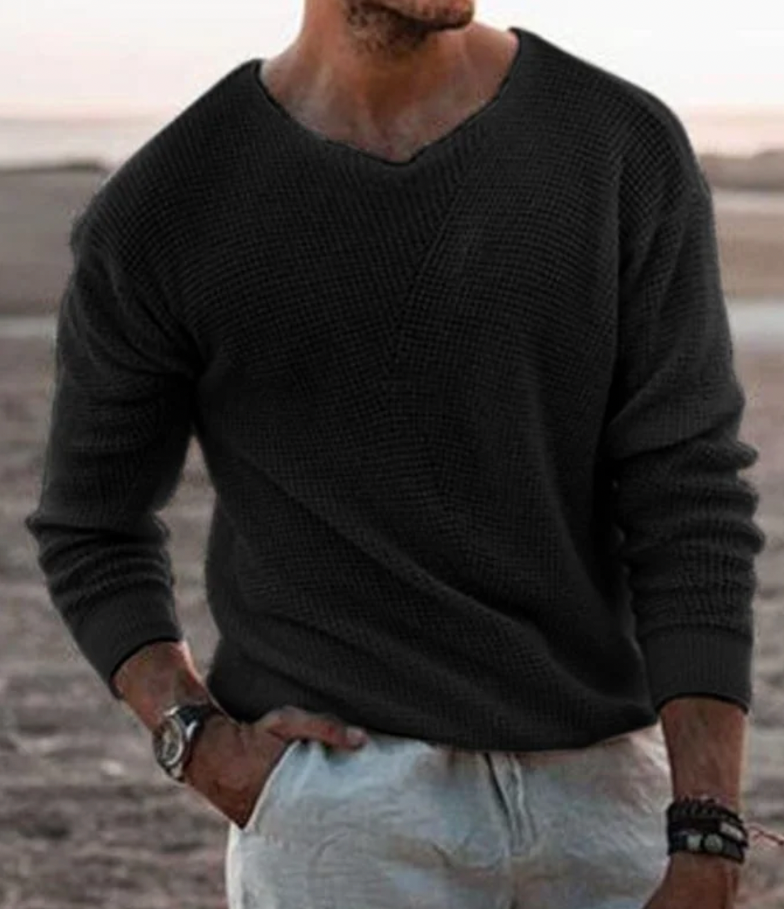 Valentin | Eleganter & gemütlicher Baumwollpullover für den Herbst