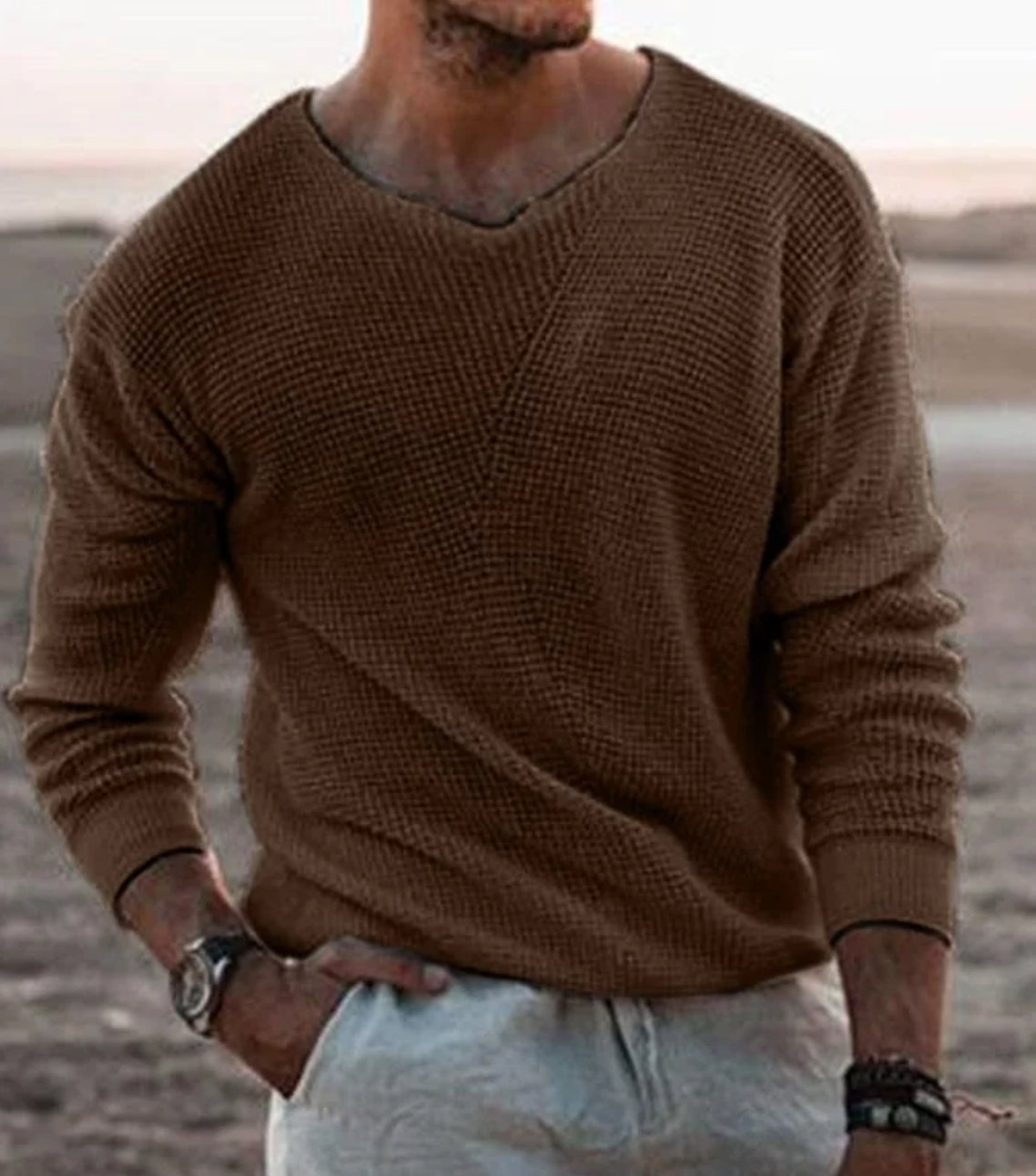 Valentin | Eleganter & gemütlicher Baumwollpullover für den Herbst