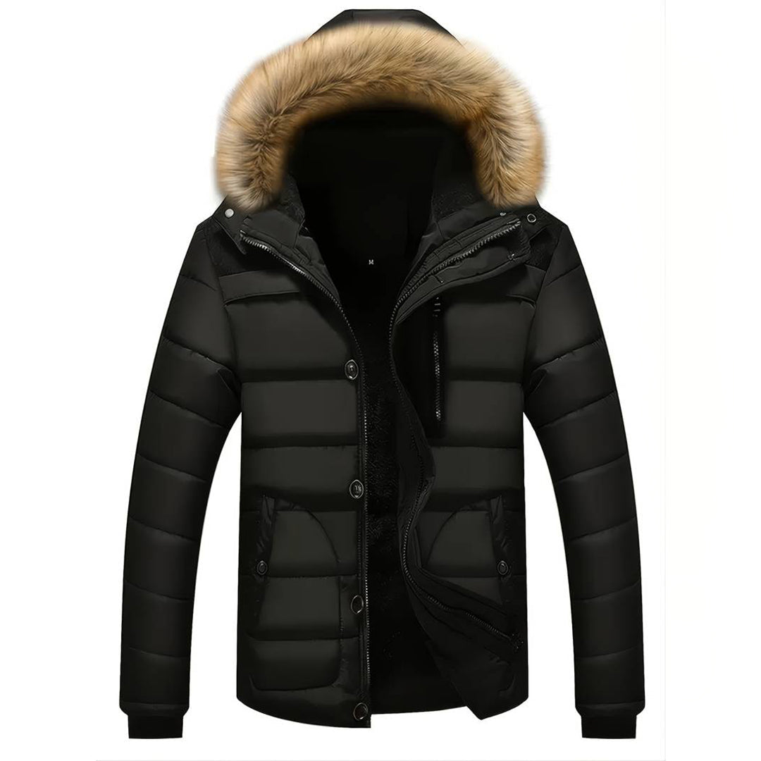 JIM - Stylischer Herrenparka mit abnehmbarer Kapuze für optimalen Komfort