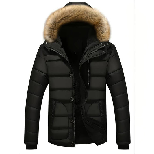 JIM - Stylischer Herrenparka mit abnehmbarer Kapuze für optimalen Komfort