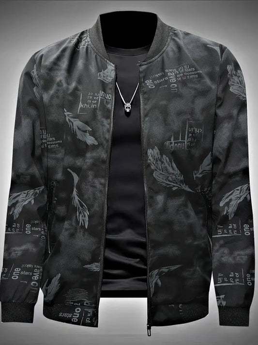 Shiraven | Federn Muster Allover Print Design Trainingsjacke