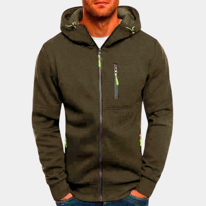 JACKS - Stylischer Herren-Kapuzenpullover mit Reißverschluss und Kapuze