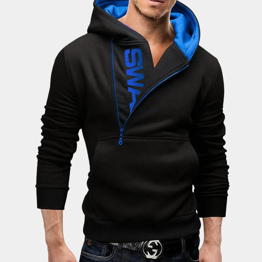 Neil - Eleganter Herren-Kapuzenpullover mit seitlichem Reißverschluss für einen trendigen Look