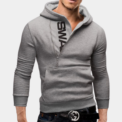Neil - Eleganter Herren-Kapuzenpullover mit seitlichem Reißverschluss für einen trendigen Look