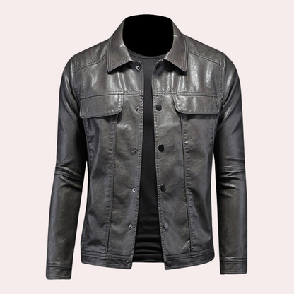 Stylische moderne Bikerjacke für Männer