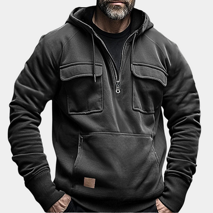 Stylischer Herren-Kapuzenpullover für den Winter