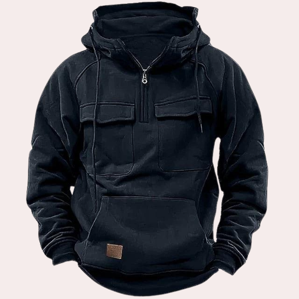 Stylischer Herren-Kapuzenpullover für den Winter