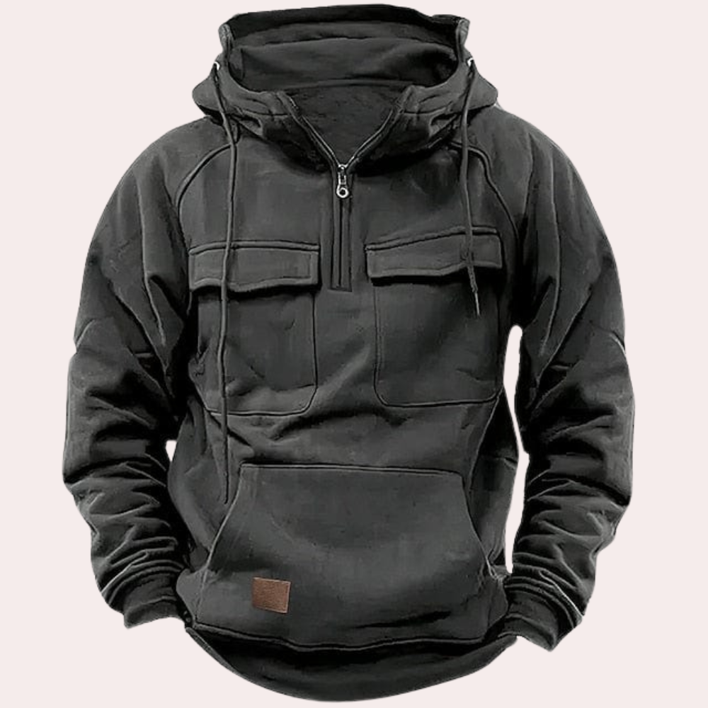 Stylischer Herren-Kapuzenpullover für den Winter