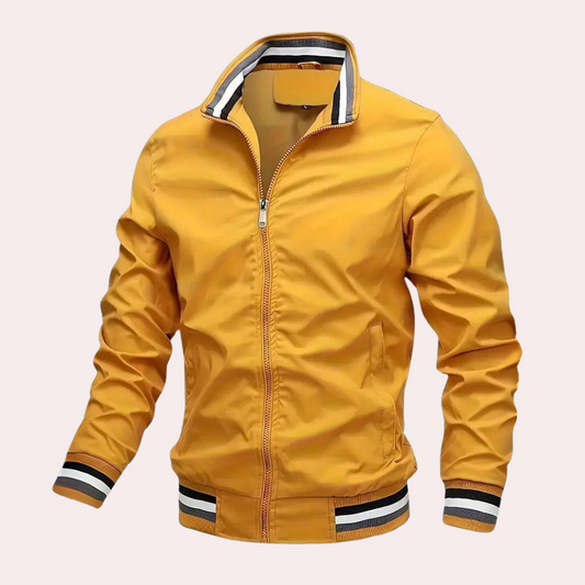 Stilvolle orange-rote Herrenjacke für einen lässigen Look