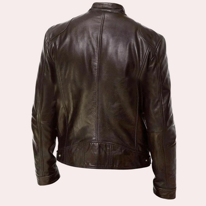 Stilvolle Luxus-Motorradjacke für Männer