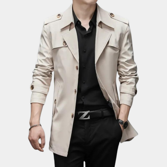 Stilvoller moderner Trenchcoat für den modernen Mann