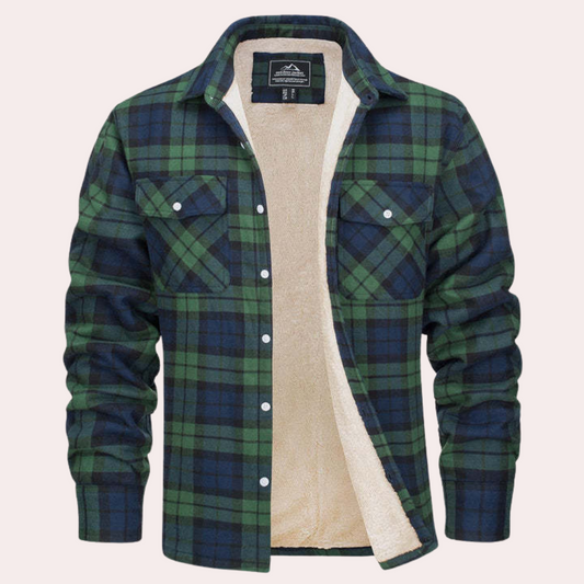 Verführerische karierte Herrenjacke für einen trendigen Look
