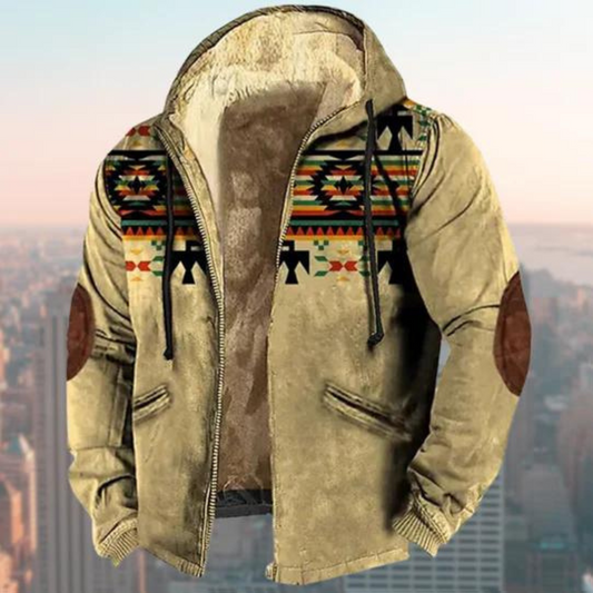 Stylische Herrenjacke mit Kapuze von Claus