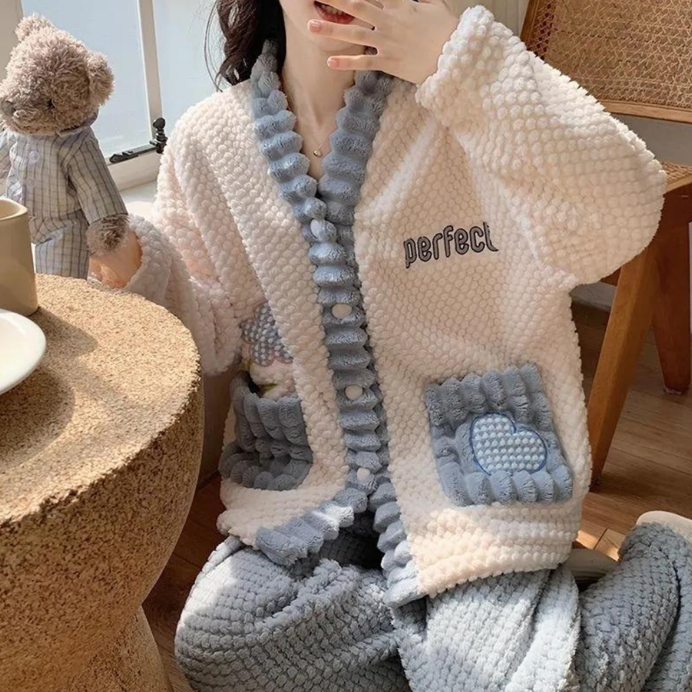 Vivien - Luxuriöses und kuscheliges Pyjama-Set für Damen für ultimativen Komfort
