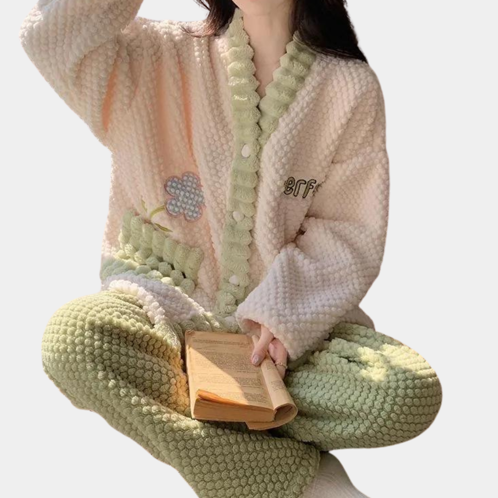 Vivien - Luxuriöses und kuscheliges Pyjama-Set für Damen für ultimativen Komfort