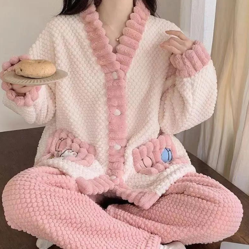 Vivien - Luxuriöses und kuscheliges Pyjama-Set für Damen für ultimativen Komfort