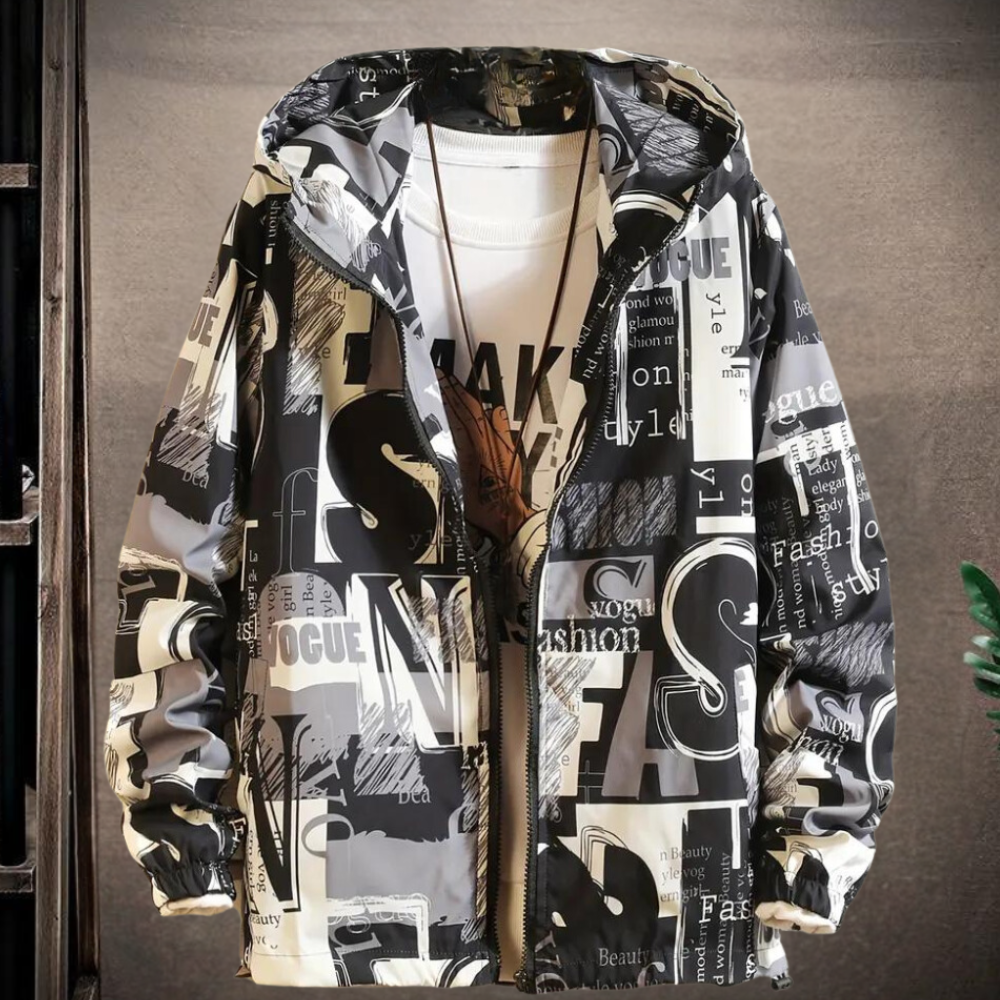 Stylische Dimitri Herren Leichtgewicht Urban Jacke mit Kapuze