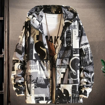 Stylische Dimitri Herren Leichtgewicht Urban Jacke mit Kapuze
