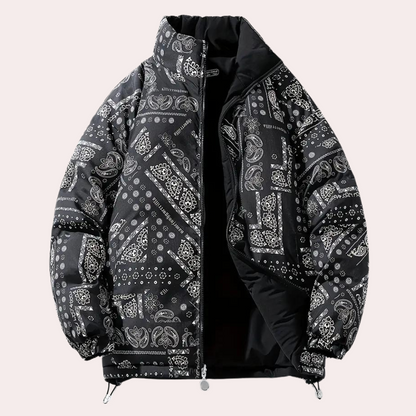 Maslen - Elegante Herren-Wendejacke mit schickem Paisley-Motiv