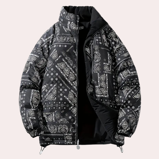 Maslen - Elegante Herren-Wendejacke mit schickem Paisley-Motiv