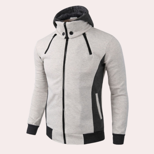 Gaspar - Trendiger Sport-Hoodie für Männer mit Reißverschluss