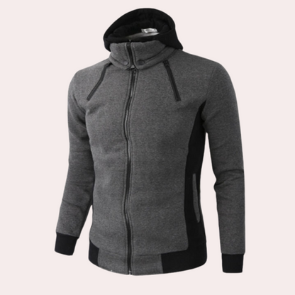 Gaspar - Trendiger Sport-Hoodie für Männer mit Reißverschluss