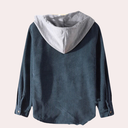 Jeno - Trendige Herren-Cordjacke mit stylischer Kapuze