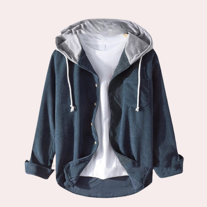 Jeno - Trendige Herren-Cordjacke mit stylischer Kapuze