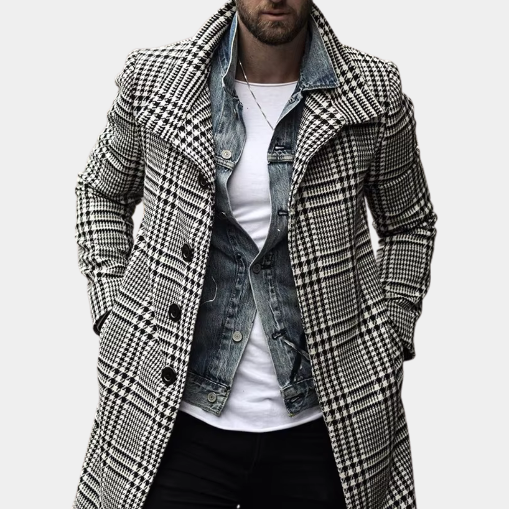 Stilvoller karierter Mantel für Männer - CHRISTOPHER Kollektion