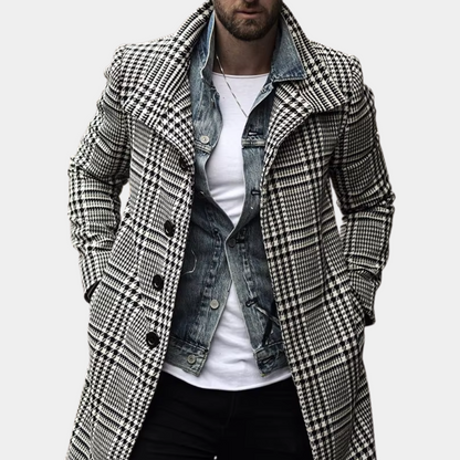 Stilvoller karierter Mantel für Männer - CHRISTOPHER Kollektion