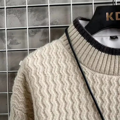 LEROY - Luxuriöser weicher Pullover mit einzigartigem Grobstrick