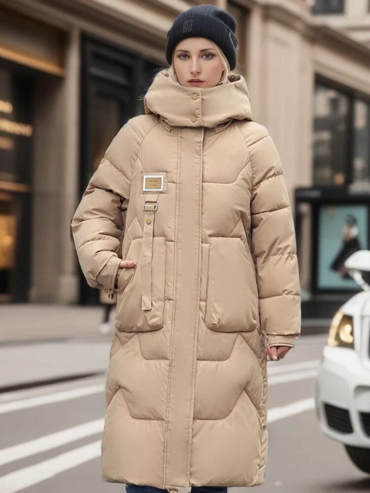 Lasinda | Lange Pufferjacke für ultimativen Komfort