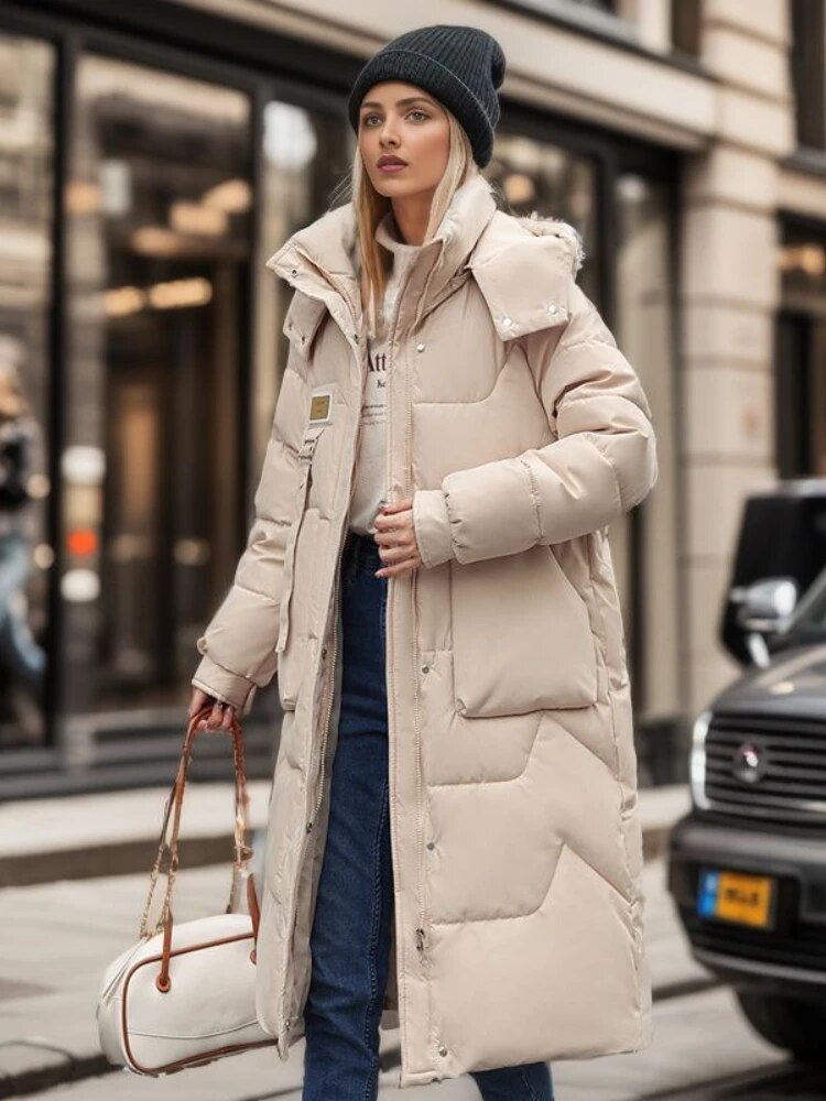 Lasinda | Lange Pufferjacke für ultimativen Komfort