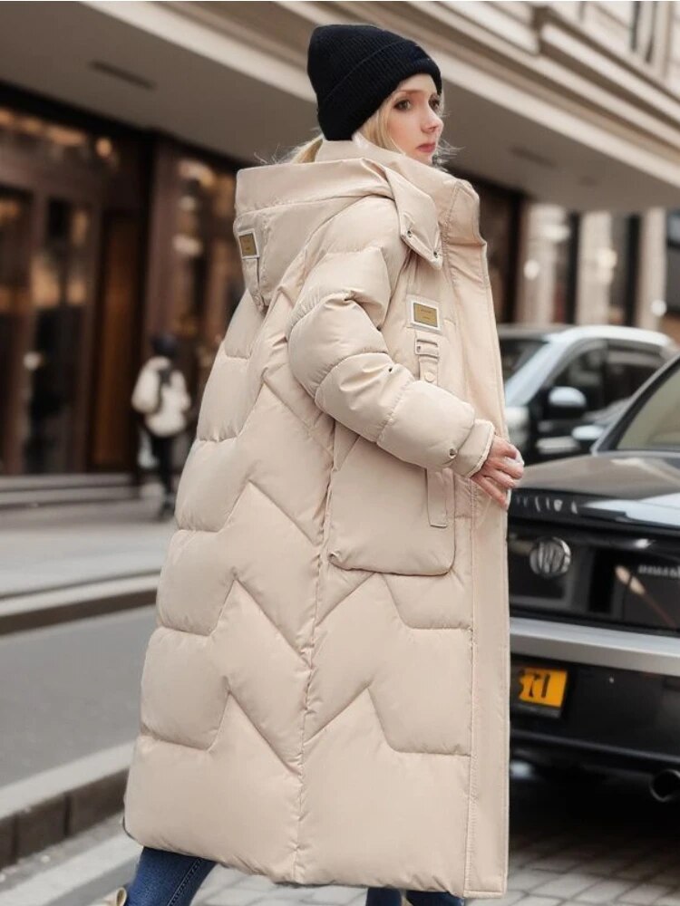 Lasinda | Lange Pufferjacke für ultimativen Komfort