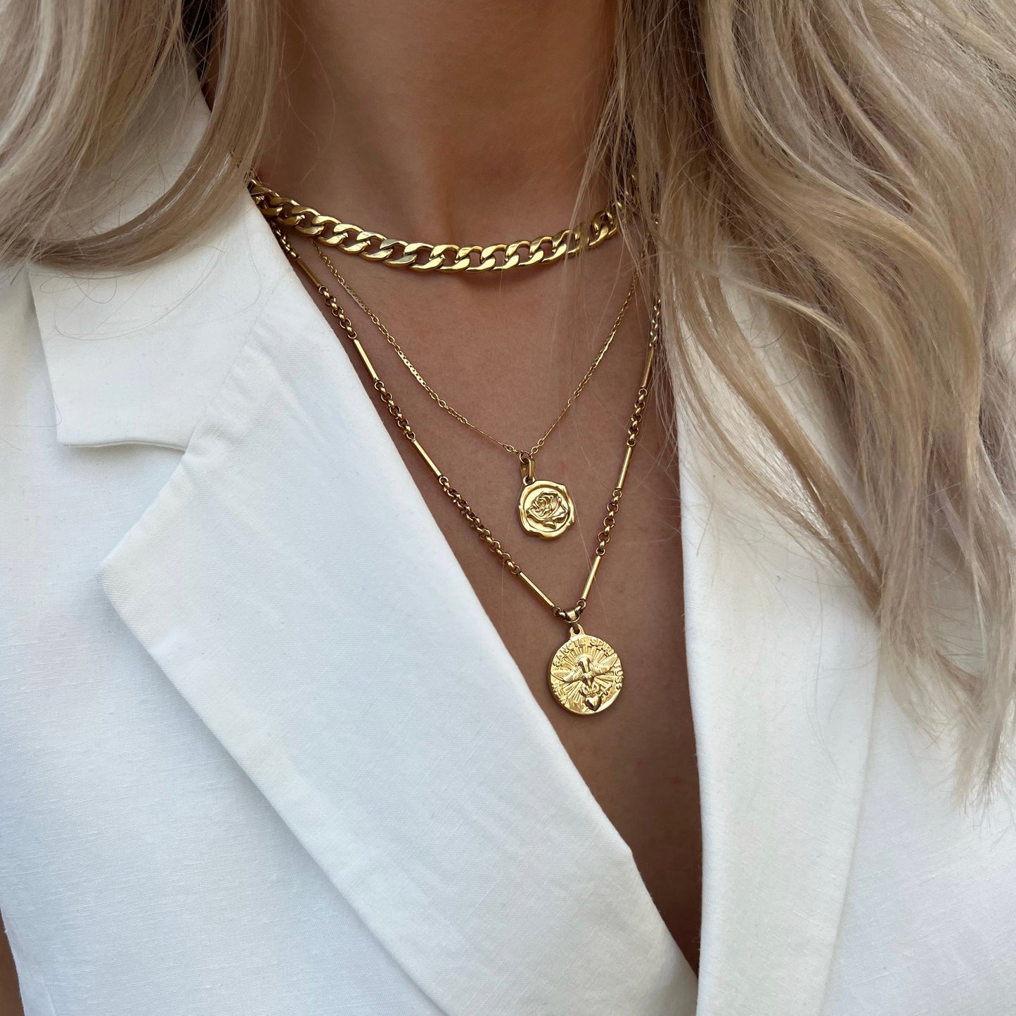Adelheid - Mädchen Gold Halskettensets