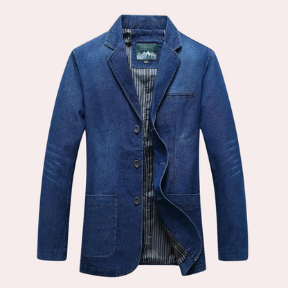LOGAN - Stilvoller klassischer Denim-Blazer für den modernen Mann