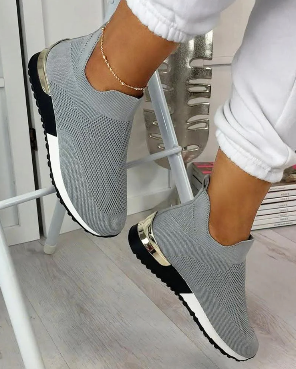 Jana | Women's Elastic Slip-On Sneakers - Atmungsaktiv, stylisch und bequemes Schuhwerk