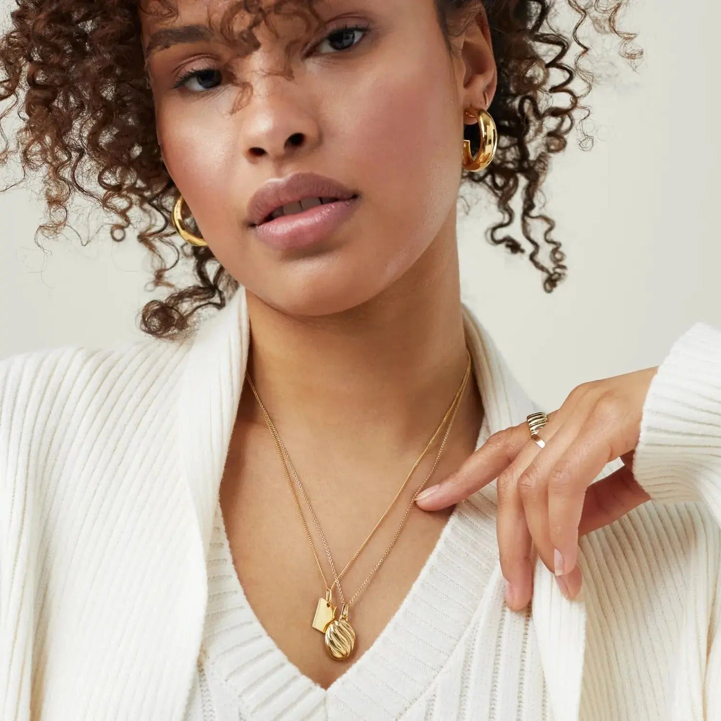 Inge | 18K vergoldete Spiralhalskette – Moderne Eleganz neu definiert