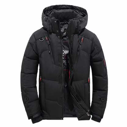 Hochwertige Winterjacke für Herren mit abnehmbarer Kapuze - Goose