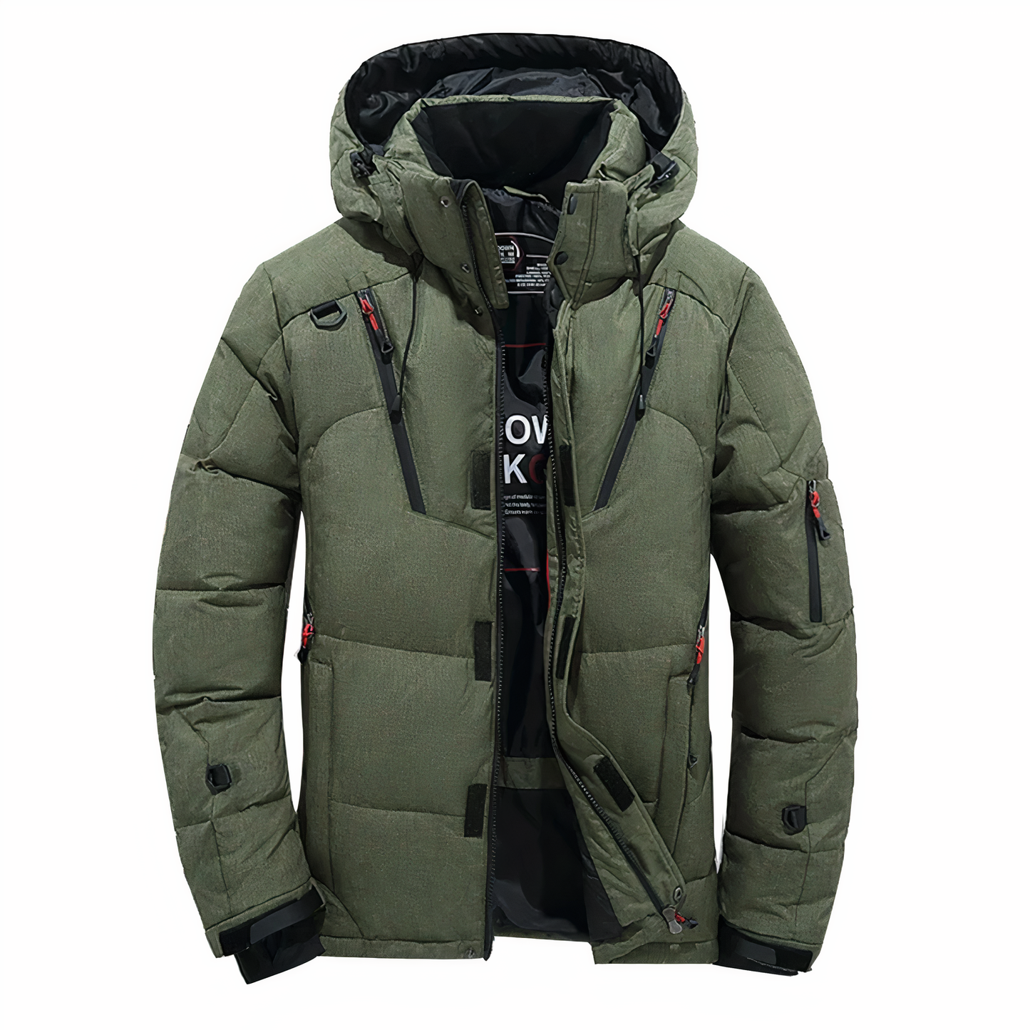 Hochwertige Winterjacke für Herren mit abnehmbarer Kapuze - Goose
