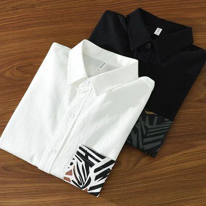 Fudus | Modernes Knopfhemd Mit Zebra Taschendetail